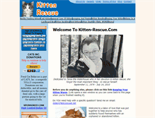Tablet Screenshot of kitten-rescue.com